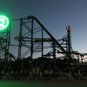 Green Lantern Movie World Roller Coaster LED Sign Digital Billboard