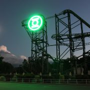 Green Lantern Movie World Roller Coaster LED Sign Digital Billboard