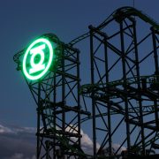 Green Lantern Movie World Roller Coaster LED Sign Digital Billboard