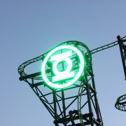 Green Lantern Movie World Roller Coaster LED Sign Digital Billboard