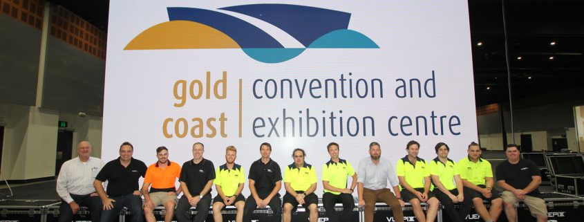 Gold Coast Convention and Exhibition Centre Team and LED Screen