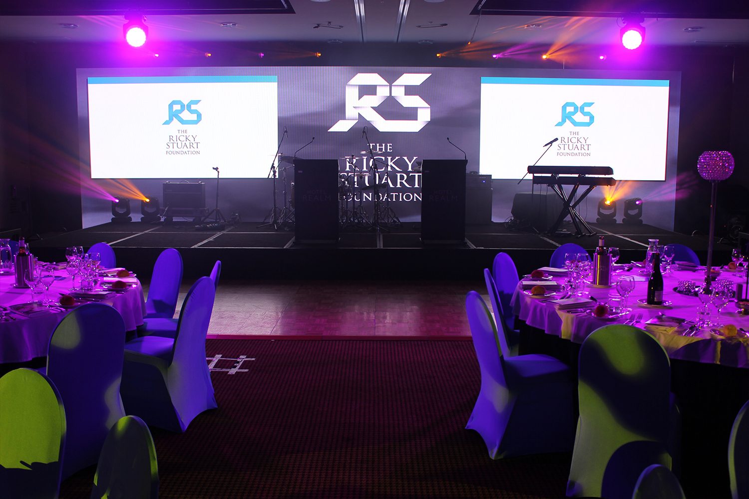 The Ricky Stuart Foundation Event LED Digital Display