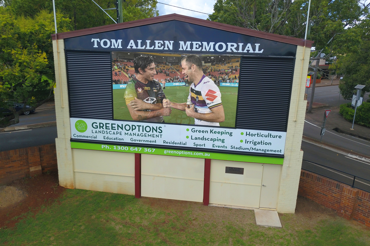 Toowoombah Tom Allen Memorial Field LED Screen Digital Scoreboard