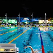 VuePix Infiled - AR Series LED super screen. Set up for the Swimming Australia Olympic & Paralympic trials 2024